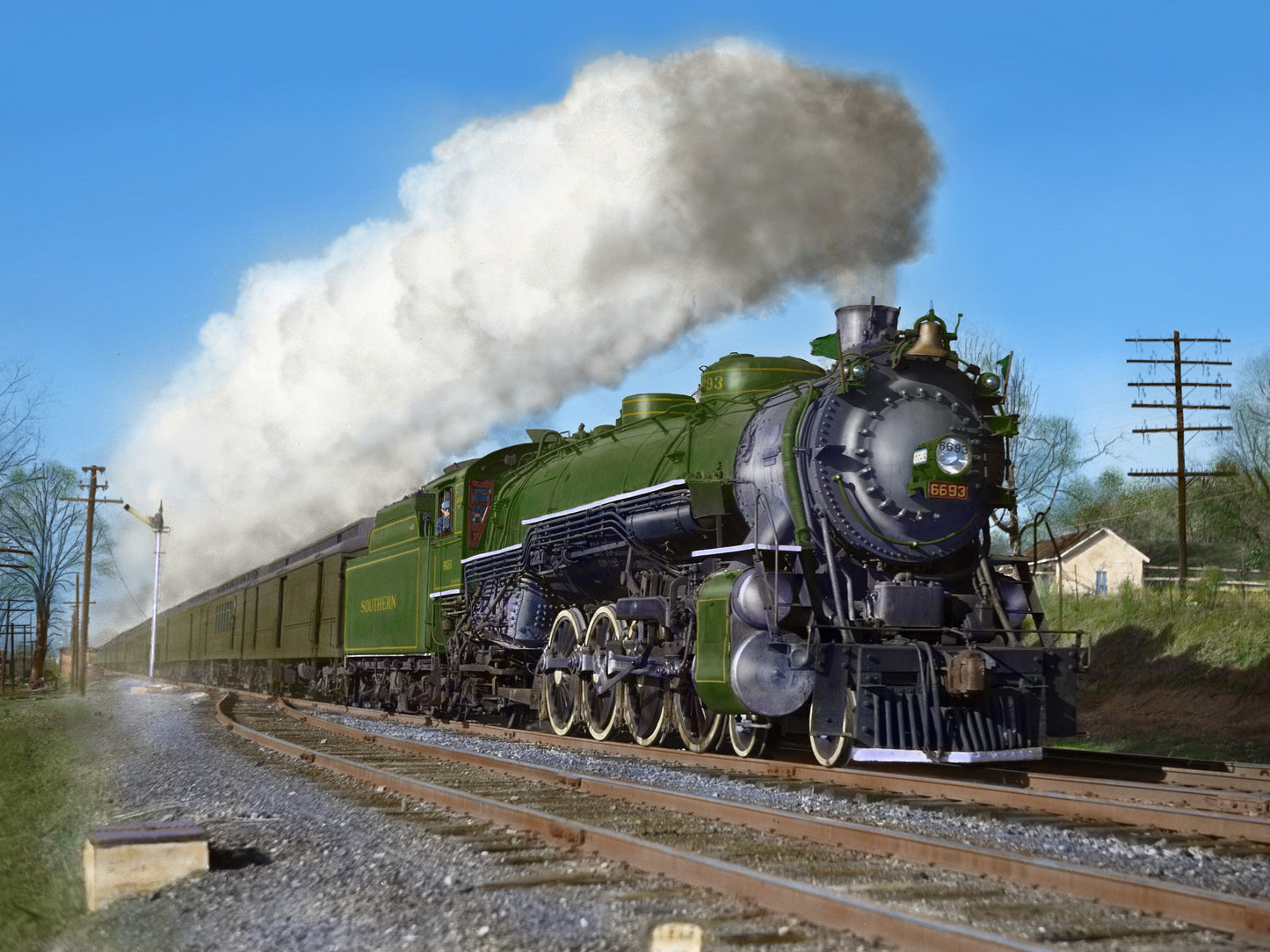 The Very Best of Colorized Railroad Photography: Southeastern Steam and Early Diesels
