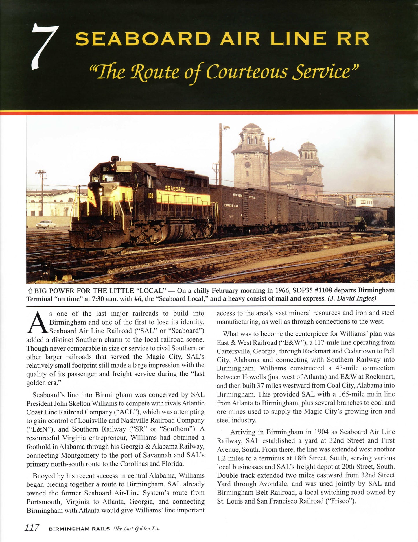 BIRMINGHAM RAILS: The Last Golden Era, from World War II to Amtrak (Softcover Reprint)