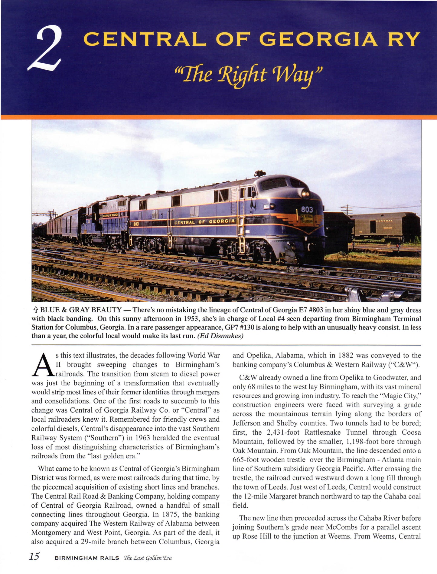 BIRMINGHAM RAILS: The Last Golden Era, from World War II to Amtrak (Softcover Reprint)