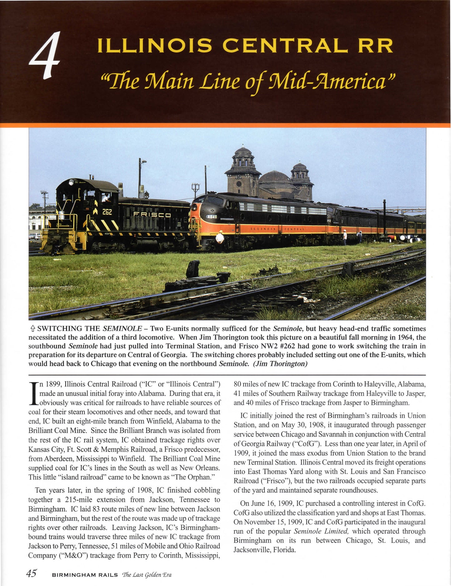 BIRMINGHAM RAILS: The Last Golden Era, from World War II to Amtrak (Softcover Reprint)