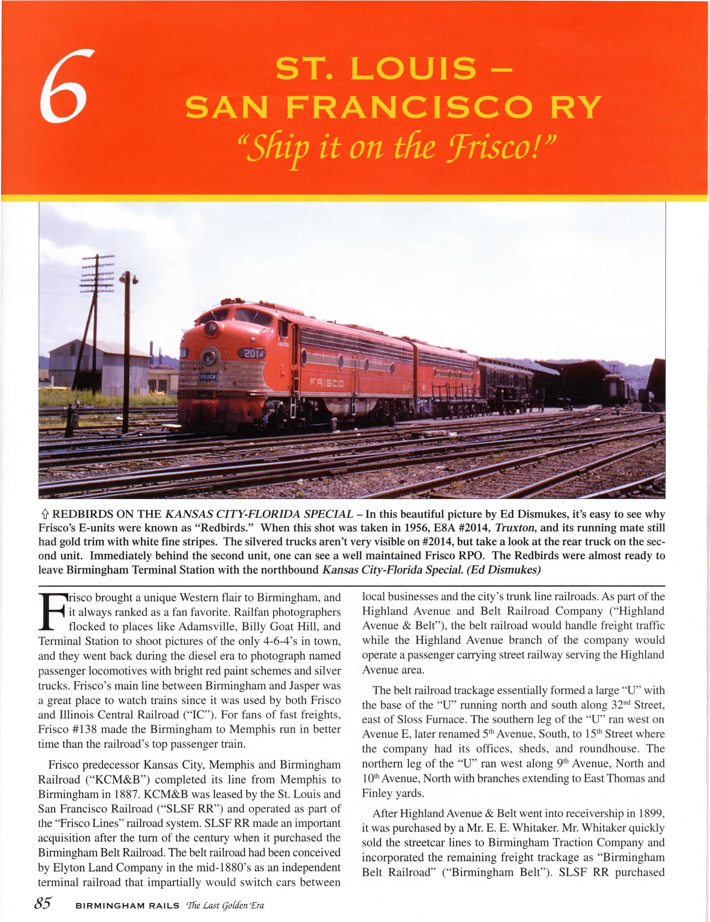 BIRMINGHAM RAILS: The Last Golden Era, from World War II to Amtrak (Softcover Reprint)